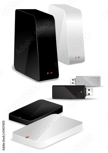 Portable / Desk Hard Disks and USB drive