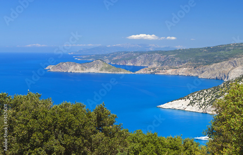 Wyspa Kefalonia w Grecji na morzu Jońskim. Obszar Assos