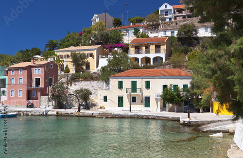Traditional fishing village of Assos at Kefalonia in Greece