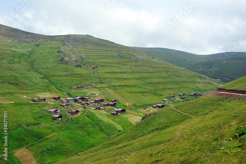 houses in high plateau   black sea   turkey