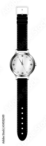 Stock vector of wrist watch isolated on white background