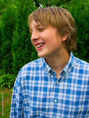 Foto Portrait of teenage boy