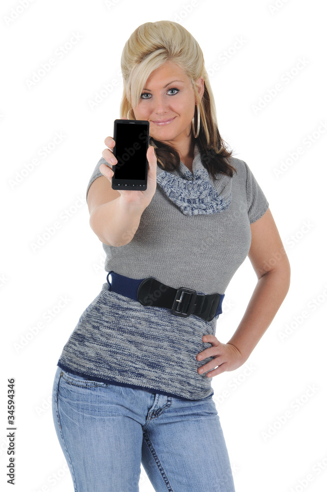 Attractive Woman Using a Smart Phone 03