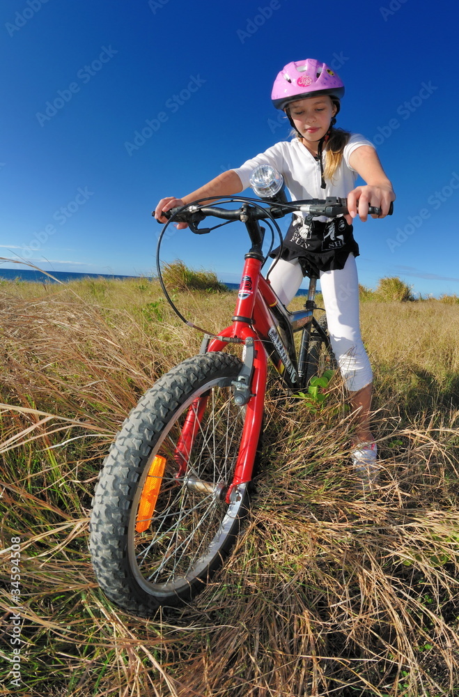 Fototapeta premium Balade à vélo.