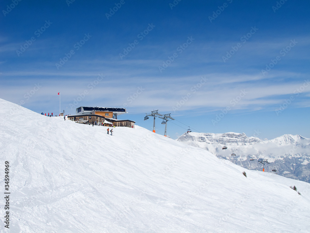 Skiing slope