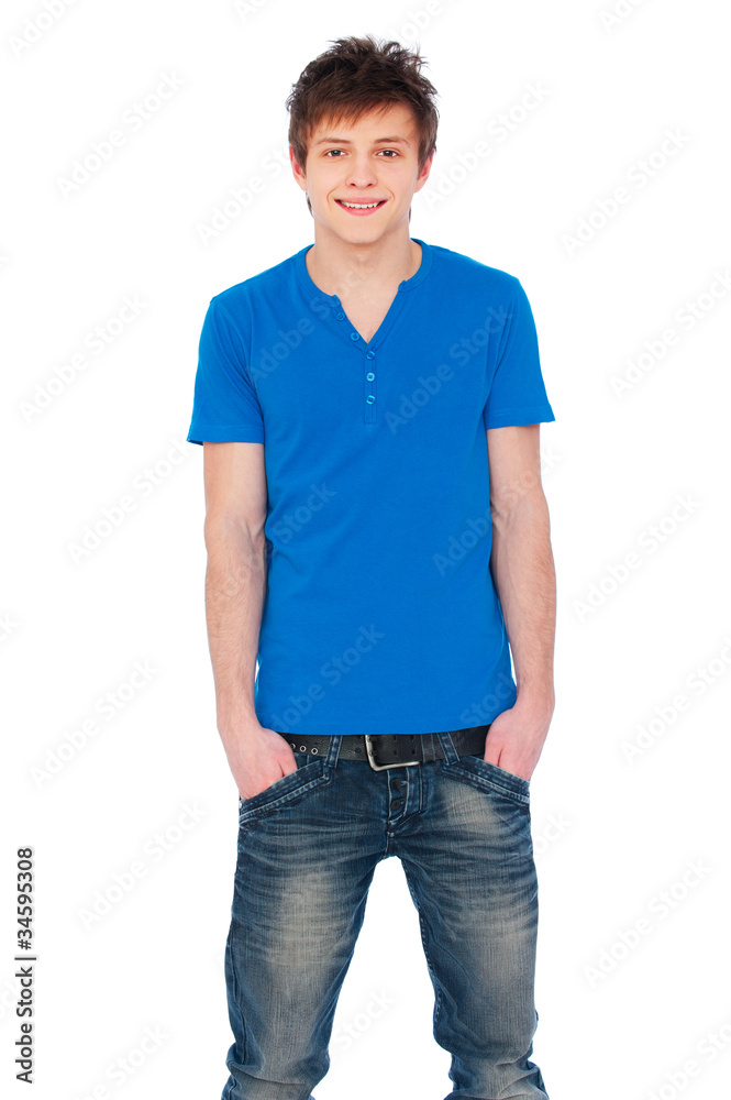 smiley guy in blue t-shirt smiley guy in blue t-shirt