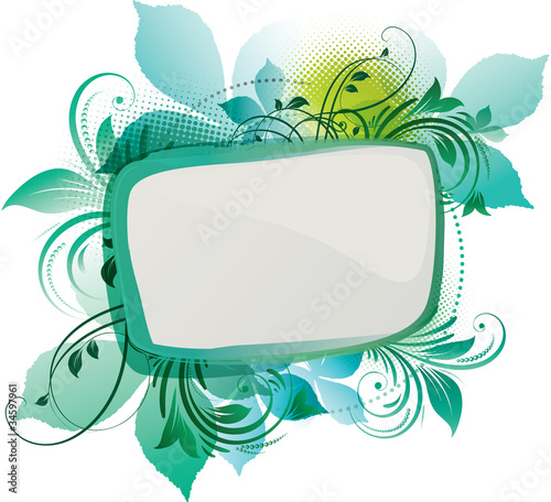 Green Floral Background