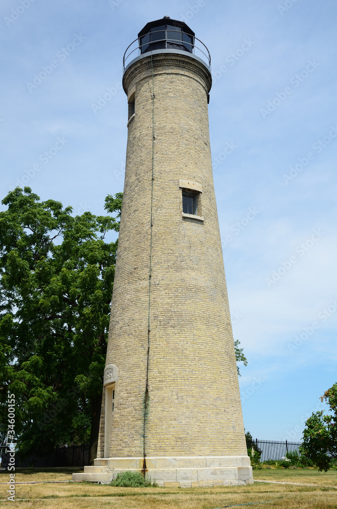 Old Tan Brick Lighthouse