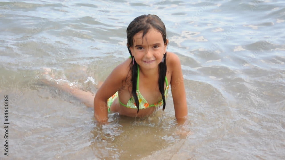 Mädchen am Strand Mädchen am Strand
