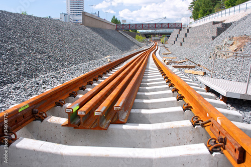 Fotografia Railway construction site in Vuosaari, Finland