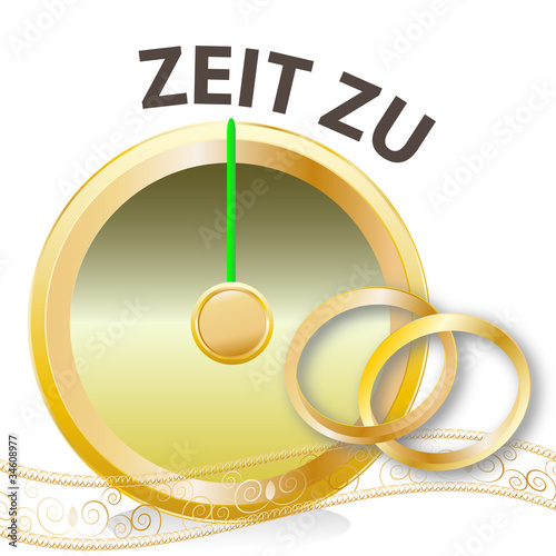 uhr - zeit zu vermählen