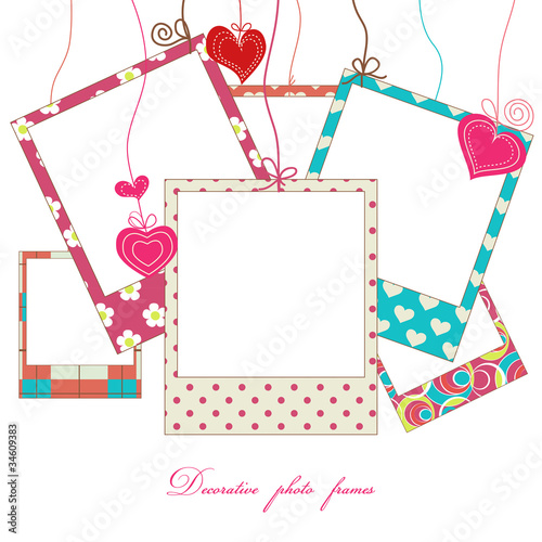 Hanging cute photo frames