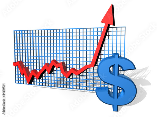 Konstfotografi Dollar chart