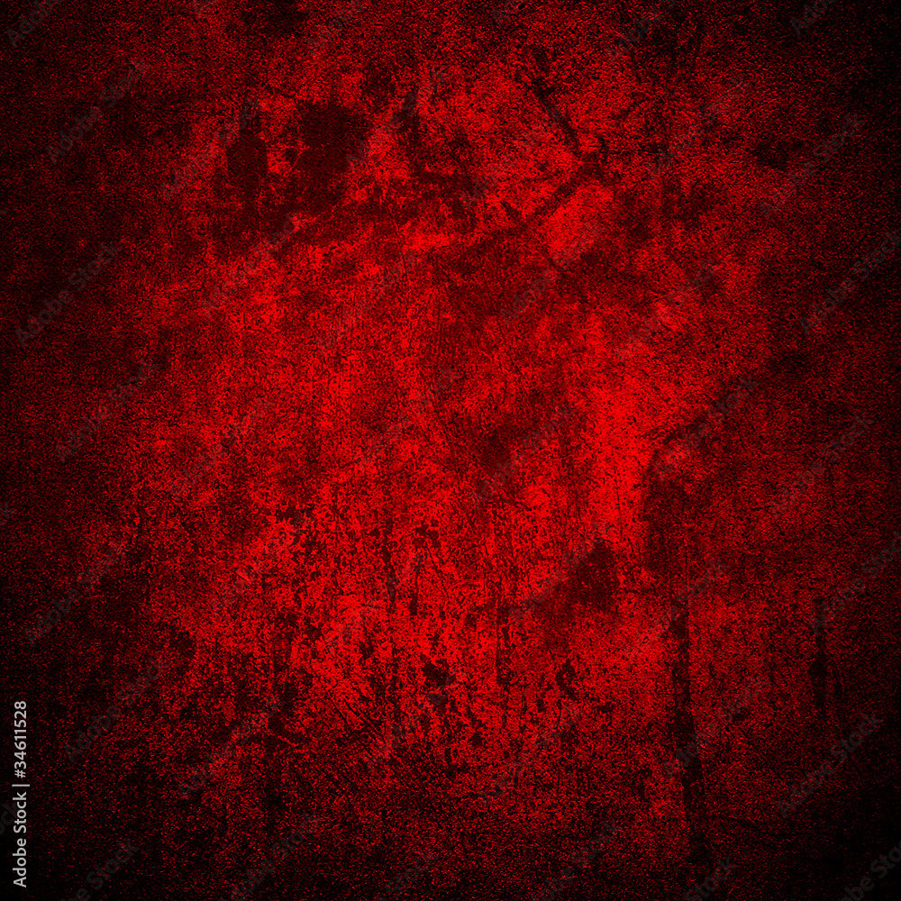 red stained wall
