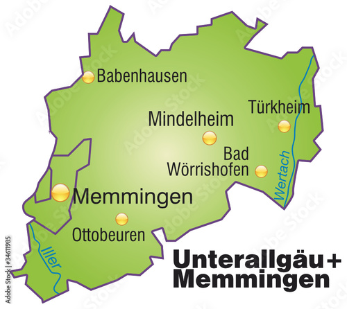 Landkreise Unterallgäu + Memmingen Variante4 photo