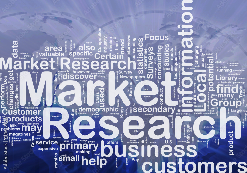 Market research background concept Stock Illustration | Adobe Stock