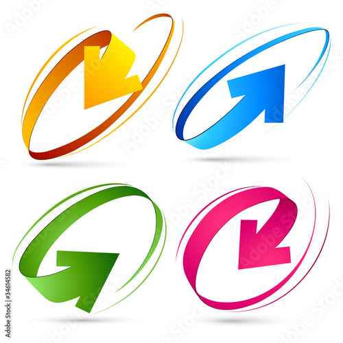 Collection of colour arrows