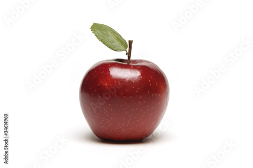 Red apple, isolated on white background