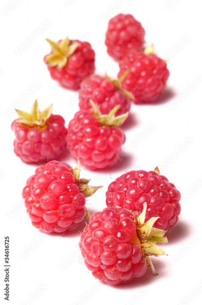 raspberry isolated on white background raspberry isolated on white background