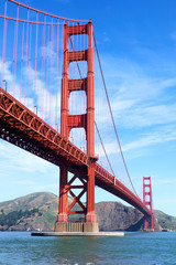 Canvas schilderij Golden Gate Bridge Golden Gate Bridge Californië USA  © Oleksandr Dibrova
