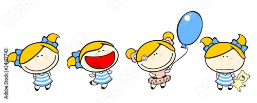 Funny kids #50 - blonde girl set