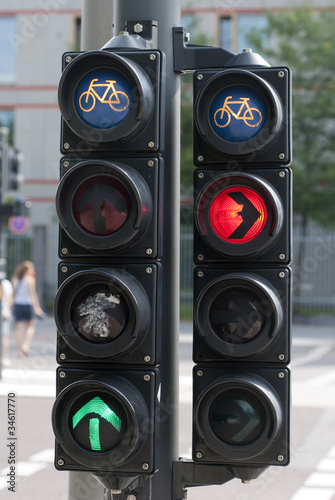 Traffic lights for bicycles