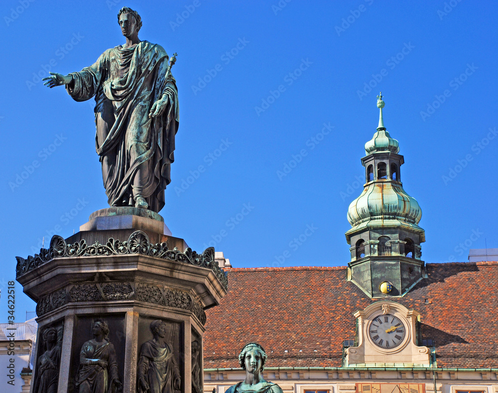 Monument with Emperor Franz I (Hofburg,Vienna)