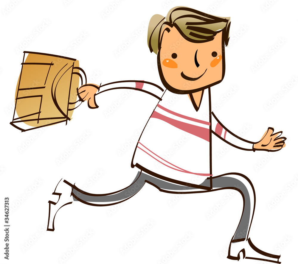 Close-up of boy running