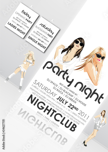 Partyflyer Sexy Girls