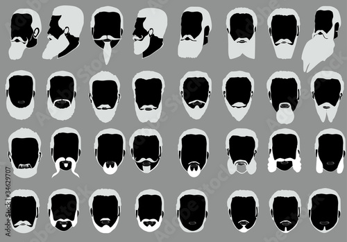 huge set of men beards