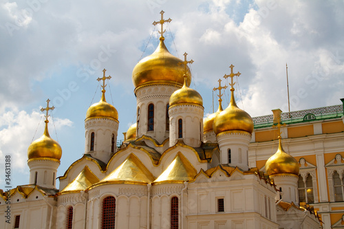 The Cathedral of the Annunciation in Kremlin, Moscow, Russia