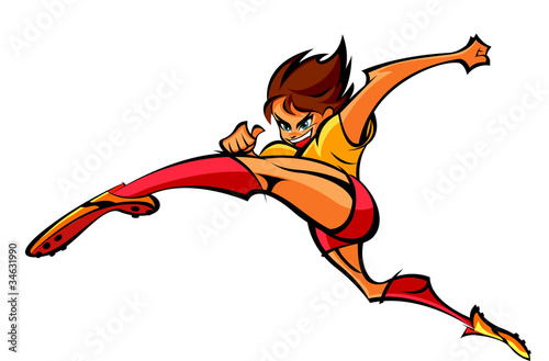 Side view of man jumping