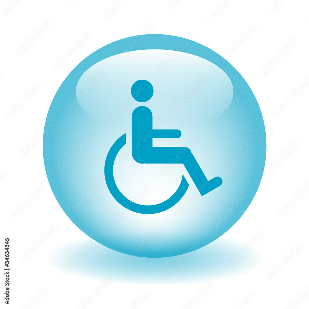 DISABILITY ACCESS Vector Web Icon DISABILITY ACCESS Vector Web Icon