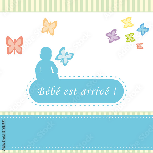 Faire-part naissance garçon