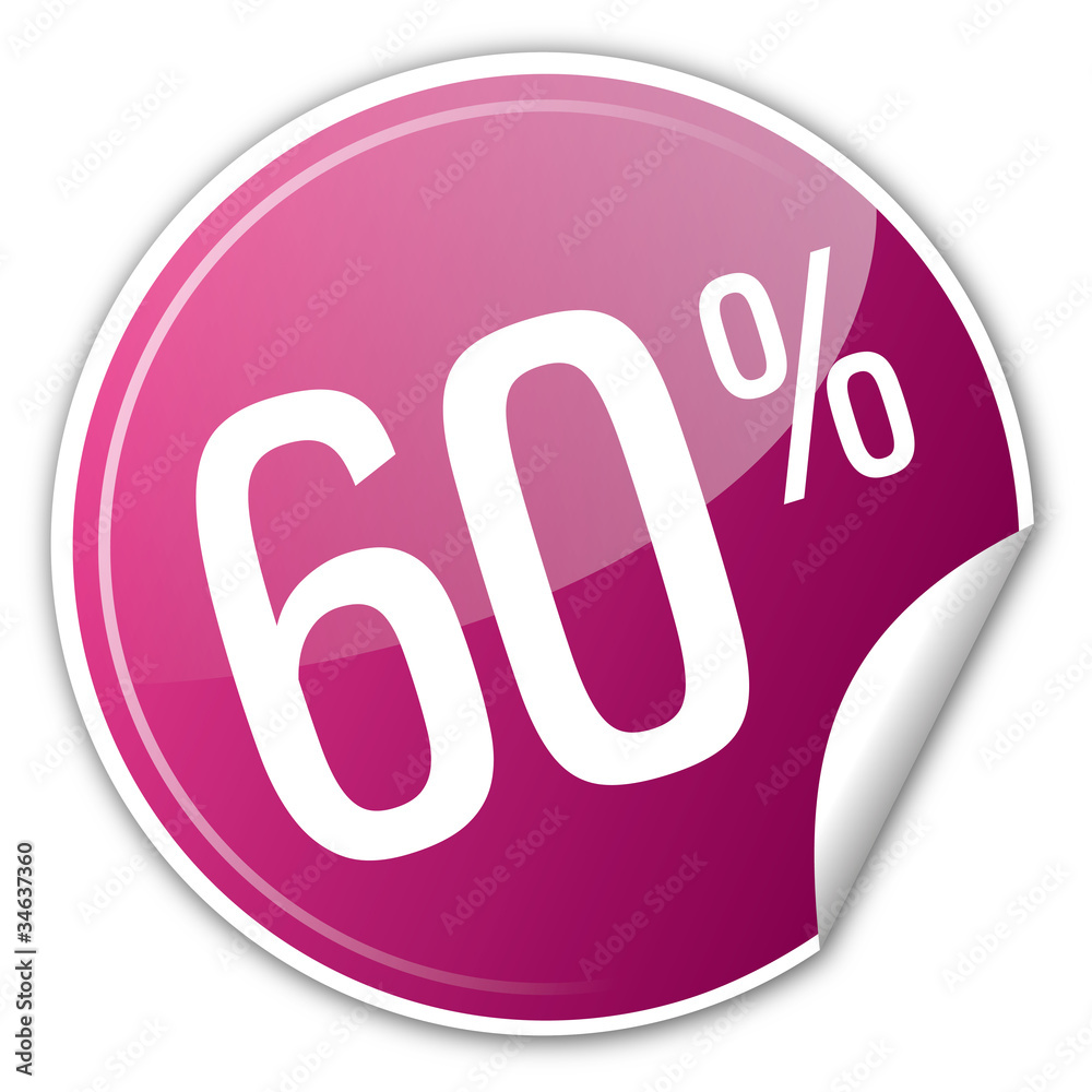 Button Rabatt - 60% prozent sparen reduziert rosa lila Button Rabatt - 60% prozent sparen reduziert rosa lila