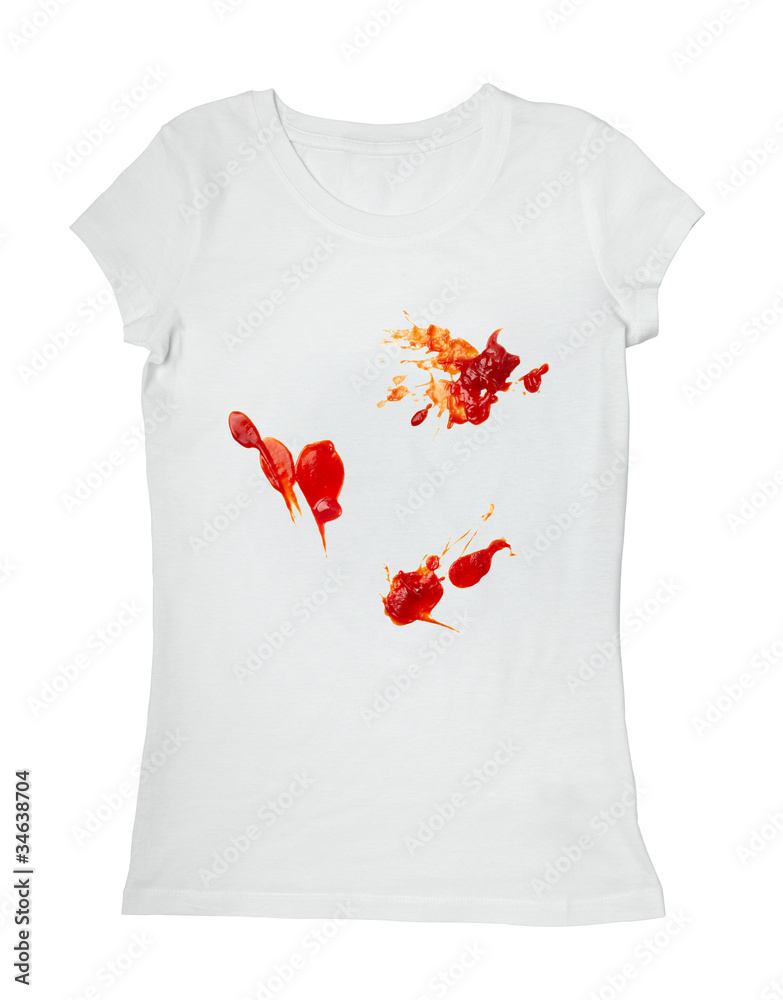 ketchup stain dirty t shirt clothing ketchup stain dirty t shirt clothing