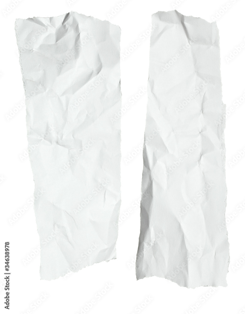 white crumpled note paper white crumpled note paper