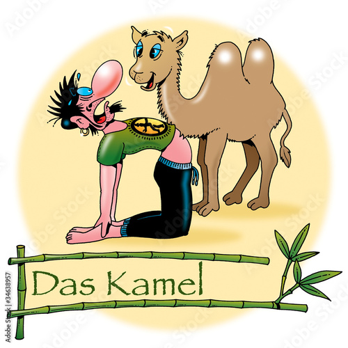 Hatha Yoga Asanas: Das Kamel photo