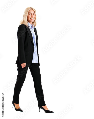 Smiling full length businesswoman © Minerva Studio