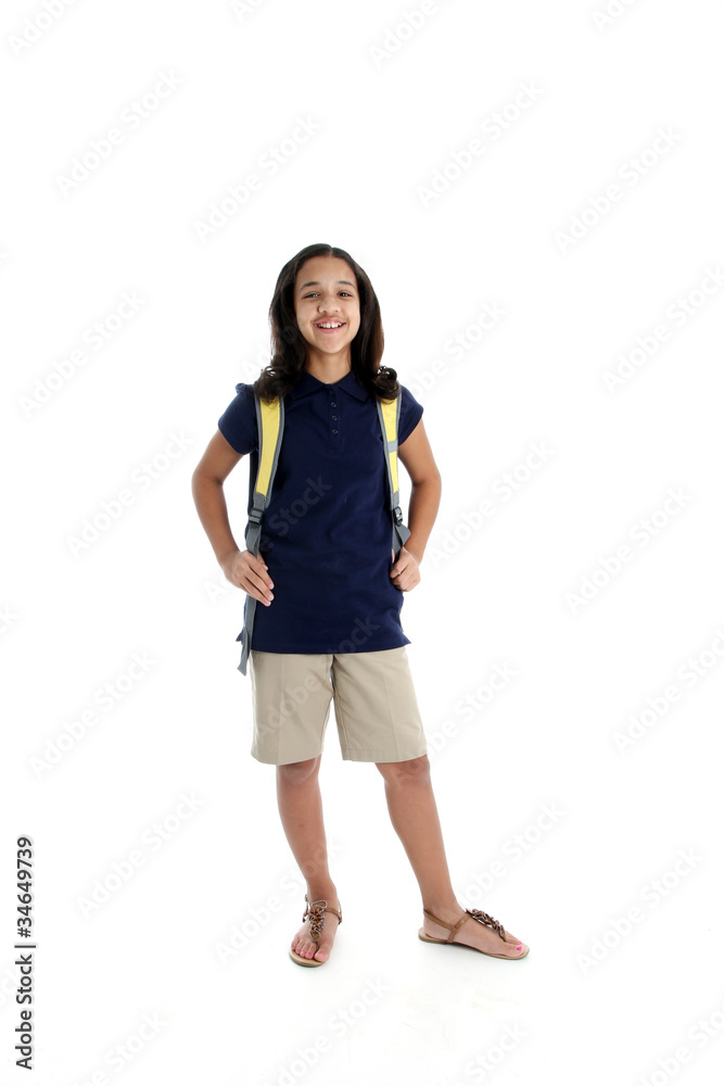 Girl On White Background Girl On White Background
