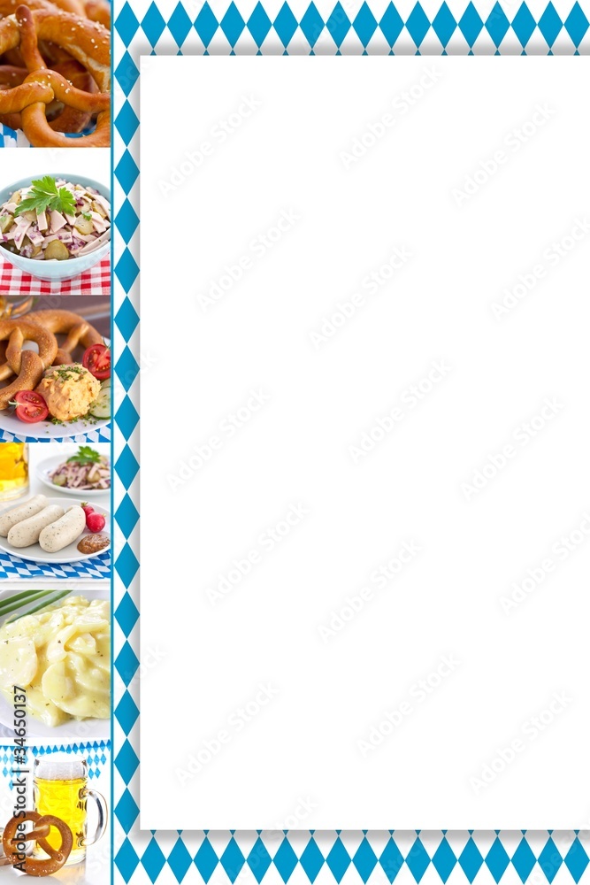Fototapeta premium Oktoberfest Speisekarte