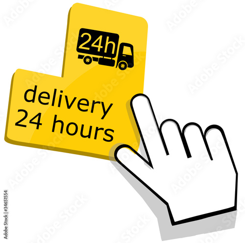 Delivery 24 hours icon