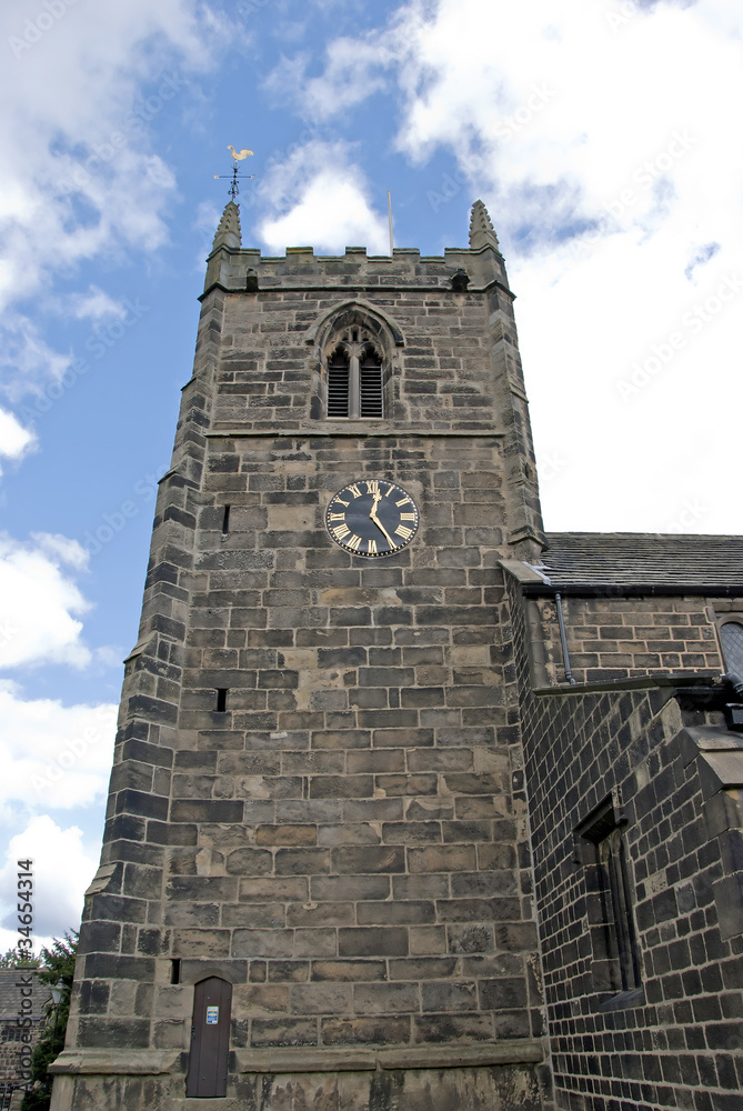 A Yorkshire Rural Church Clock Tower