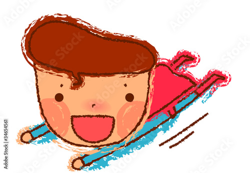 Close-up of boy wearing costume