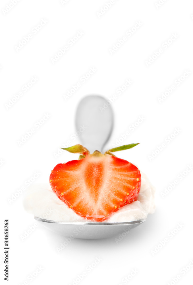 Fresh strawberry fruit dessert
