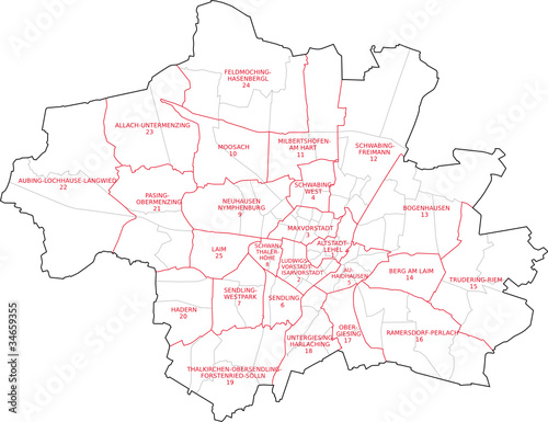 München Stadtbezirke