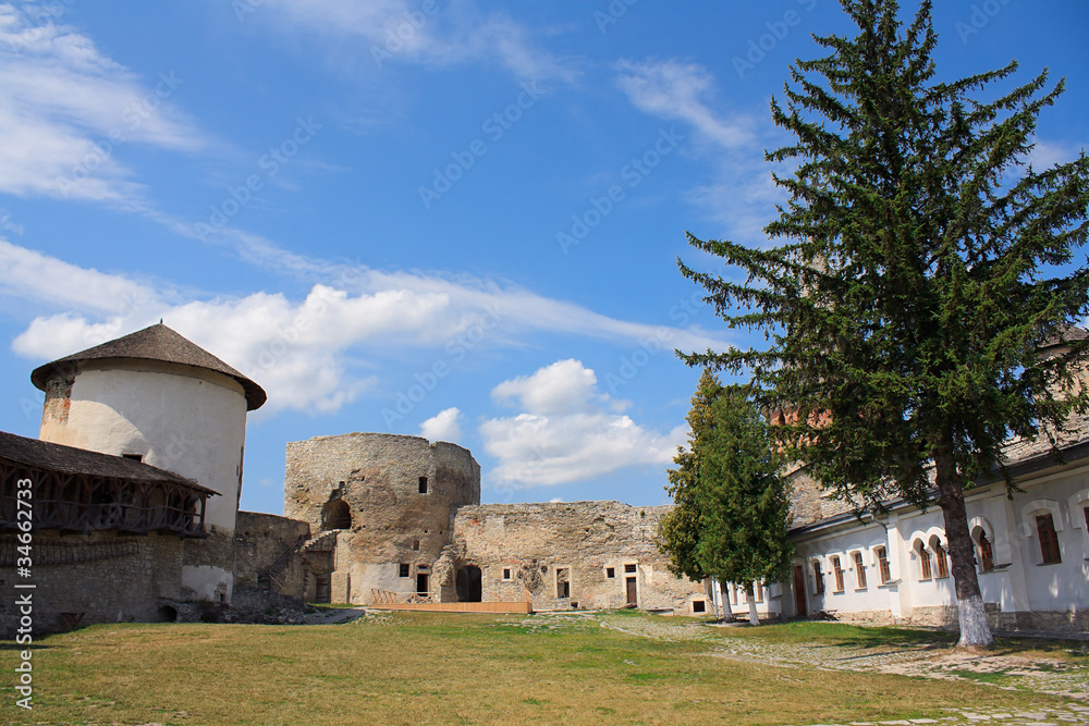 The medieval fortress in Kamenets Podolskiy, Carpathians