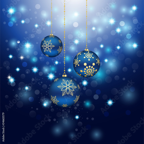 Christmas Background with luminous rays.