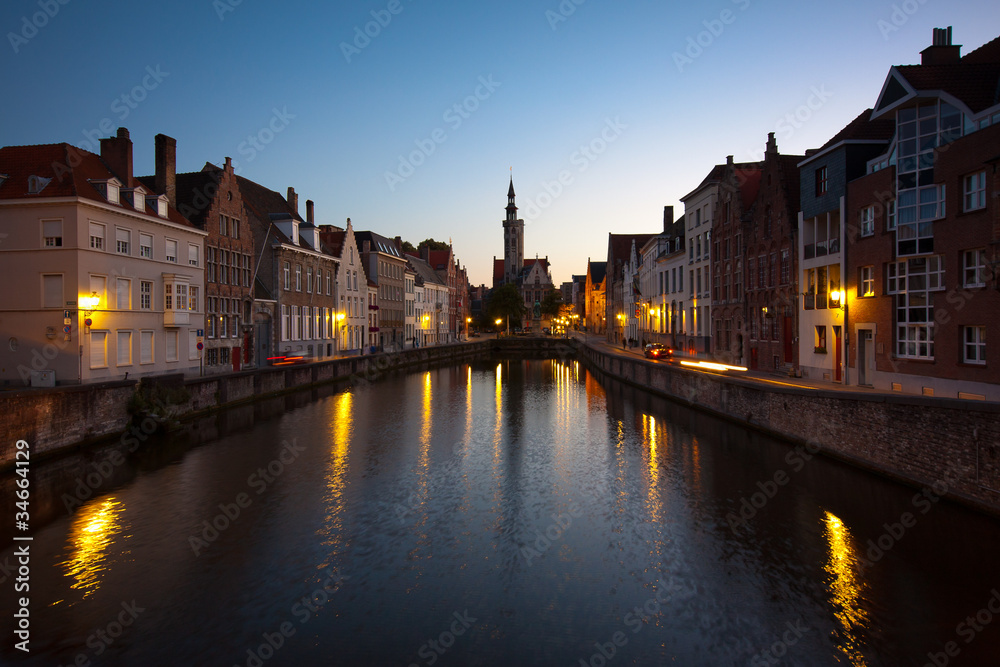Canale a Bruges (Brugge), Belgio
