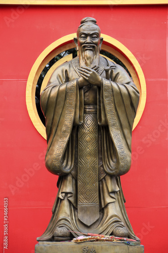 confucius statue wat traimet bangkok